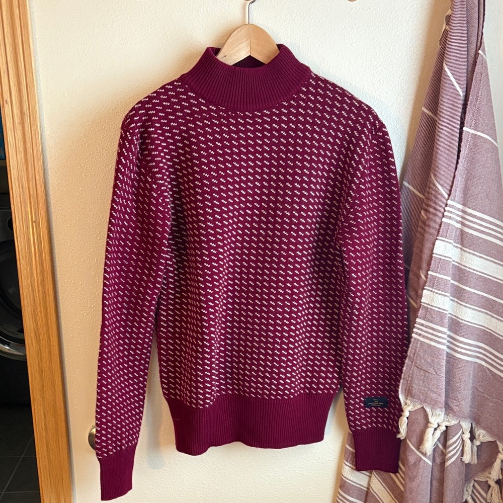 Aime Leon Dore x Woolrich Maroon Turtleneck Sweater